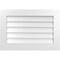 Ekena Millwork Vertical Surface Mount PVC Gable Vent: Non-Functional, w/3-1/2"W x 1"H, Standard Frame, 32"W x 22"H GVPVE32X2201SN - alternate 1